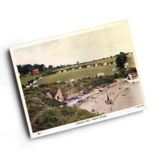 A6 PRINT - Vintage Wales - Caravan Field, Traeth Bychan (b)