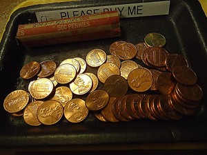 2008-P RED CIRCS ROLL OF CENTS **L@@K** C/S & H AVAILABLE 
