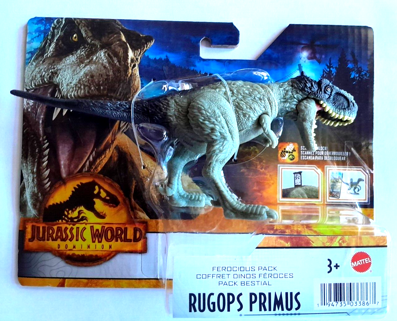 Jurassic World Ferocious Pack - Rugops Primus HDX28