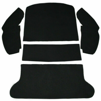 Empi 3915 Black 5 Piece Rear Cargo Well Carpet Kit Vw Bug / Beetle 1965-1972