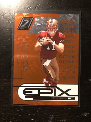 2005 Donruss Zenith Epix 3rd Down Orange /400 Alex Smith #E-1 Rookie PWE READ