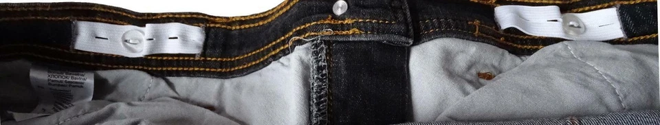 NEU Übergröße Damen Stretch Jeans Hose mit Bunderweiterung in dunkel grau Gr. 54 - Bild 2 von 3