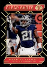 2020 Illusions Clear Shots Red Parallel Ezekiel Elliott 025/399 Dallas Cowboys