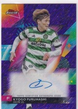 Topps Finest Champions League 2024 No. A-KF Kyogo Furuhashi Auto Purple 82/199