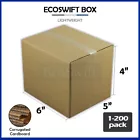 1-200 6x5x4“EcoSwift”纸板包装邮寄运输瓦楞纸箱纸箱