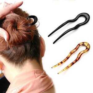 U Shape Hair Clips Grips Convenient Simple Plastic Forks Styling