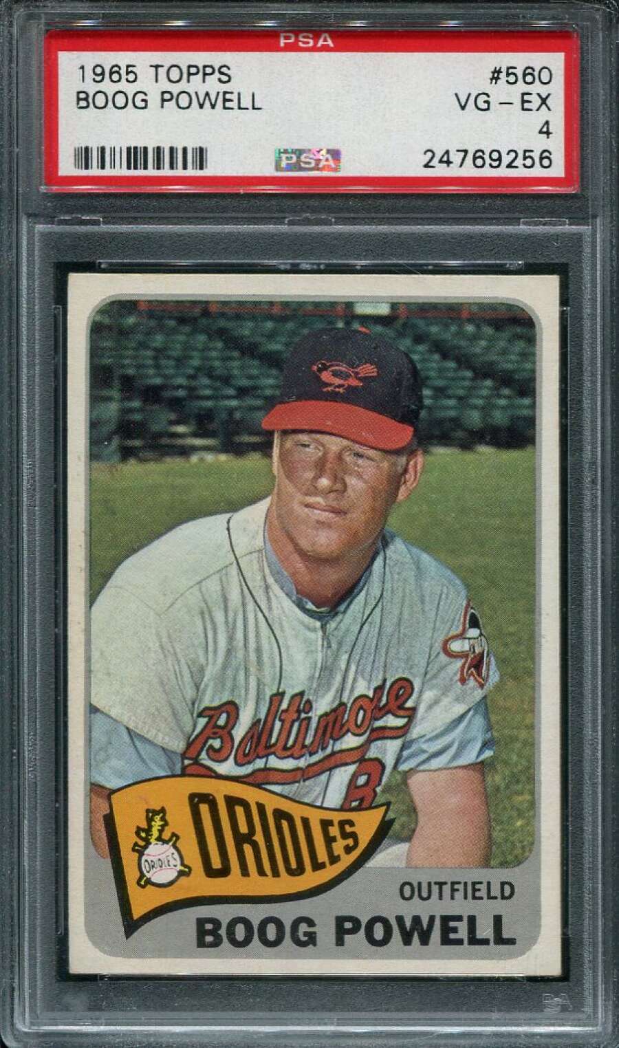 1965 Topps #560 Boog Powell SP PSA 4 VGEX 69156 | eBay