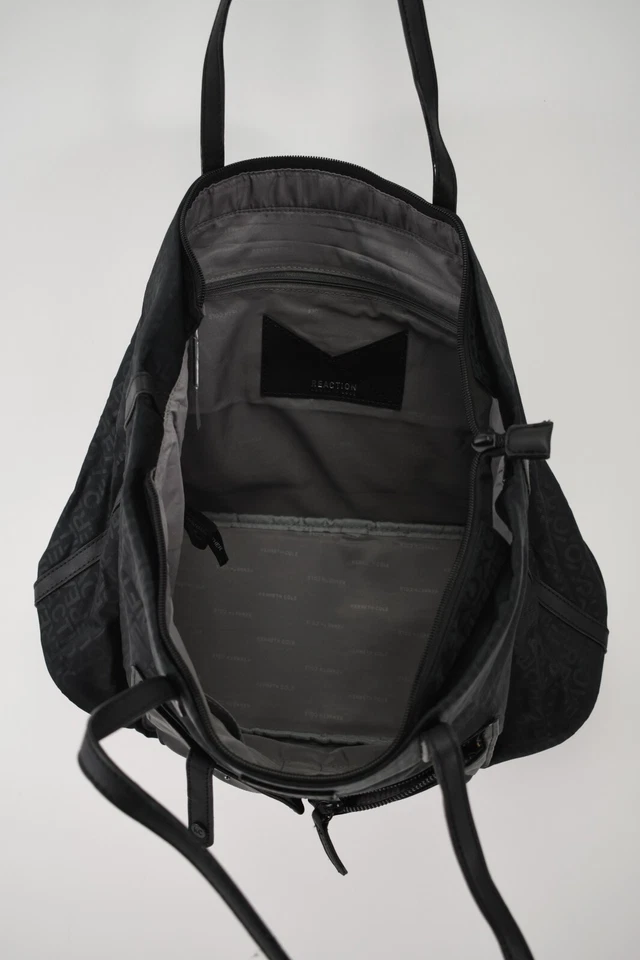 Bolso de Mano Kenneth Cole Reaction Mujer Negro Logo Estampado Completo Foto 4 de 4