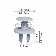 10 x Befestigungs-Clip Türverkleidung Transporter für VW T4, T5, 701867299 