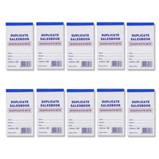 10 Pack Lot Sales Book Order Receipt Invoice Carbonless Copy 50 Sets 3.5" X 5.5"
