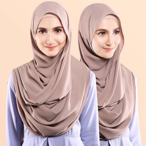 Fashion Women Chiffon Long Scarf Hijab Muslim Islamic Headscarf Wrap Shawls Arab - Picture 24 of 82