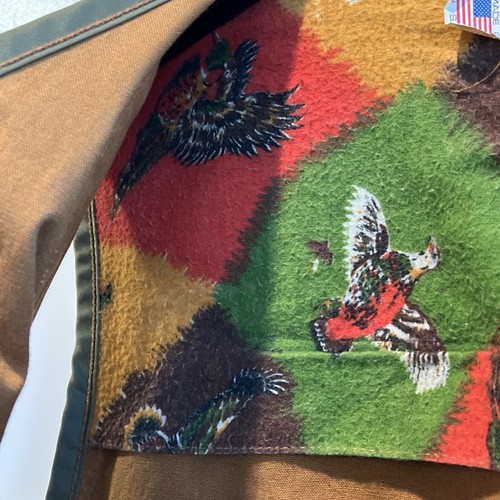 Vintage SAFTBAK Men's Hunting Vest w/ Back Pouch Padded Shoulder Pheasant Print - Picture 18 of 20