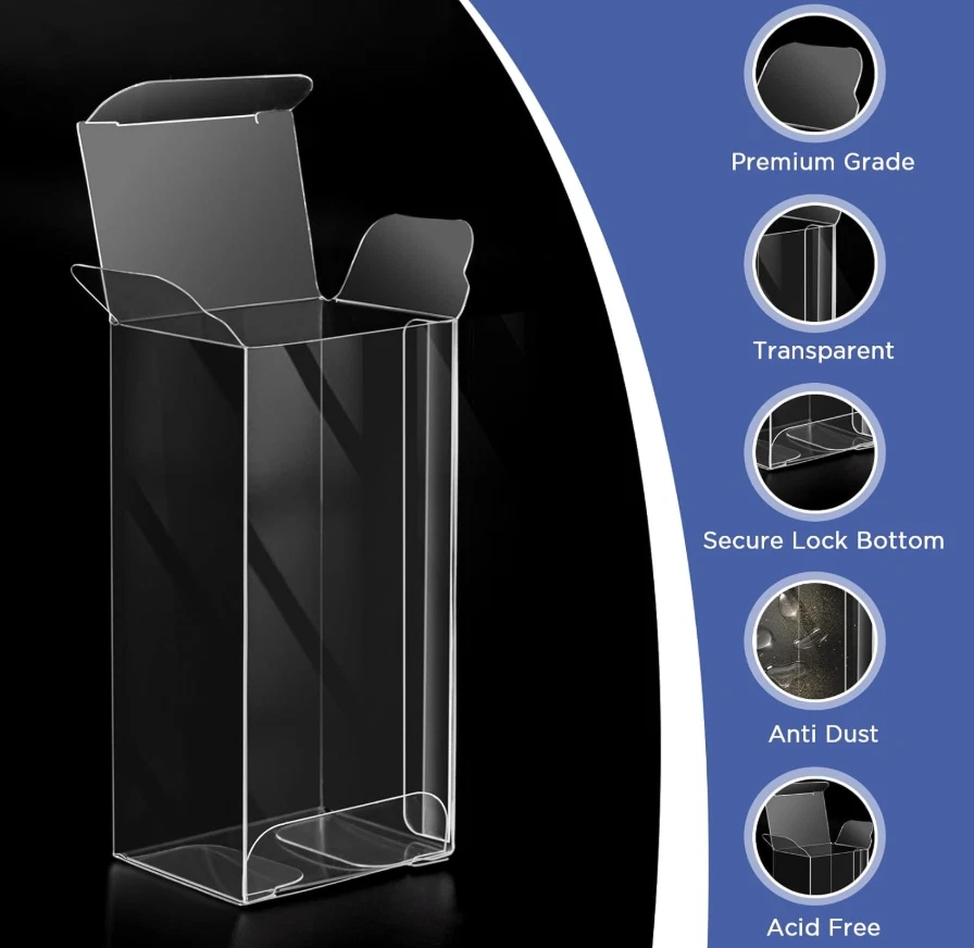 10/20/50PCS Plastic Gift Box Transparent Box Model Car Toy Display Show Box Case - Image 2 of 4