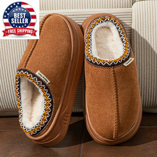 Winter Women'S Slippers Boots Fashion Fuzzy Fur Anti-Slip Soft Sole Outdoor Indo