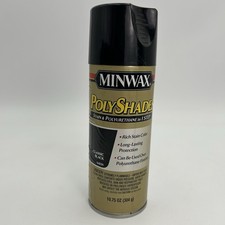 Minwax PolyShades CLASSIC BLACK Satin 10.75 oz Stain  Polyurethane Spray NEW