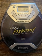 Philips 45 ESP4 Jogproof Portable CD Player - WORKING Blue Disc Skip Protection