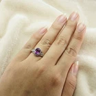 Luminous Color Change Sapphire 2.25Ct 925 Sterling Silver White Gold Halo Rings