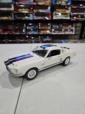 1968 Mustang Shelby Gt-500kr Road Signature 118 Diecast - White Loose
