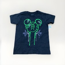 Disney Mickey Mouse Boys  Halloween Glow In The Dark Family T-Shirt Size XS 4