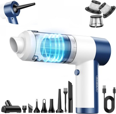 Car Vacuum Cleaner Cordless, 4 in 1 Portable Vacuum Cleaner 16000PA High Power A