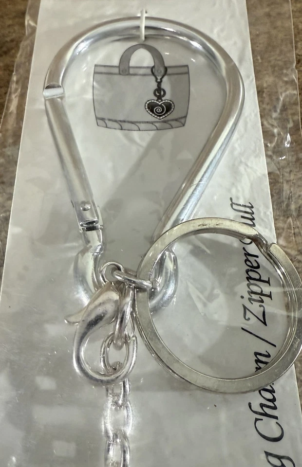 Надежда коллекции серебряные стразы крест Дамская сумка подвеска брелок молнии тянуть новый - Изображение 3 из 4
