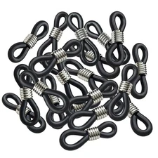 40 Pieces Eyeglass Chain Ends Adjustable Rubber Spectacle End Connectors for ...