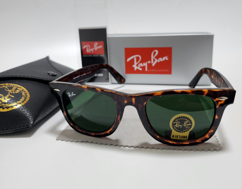 Ray-Ban RB2140 Wayfarer Classic Sunglasses Tortoise Brown  display picture 3