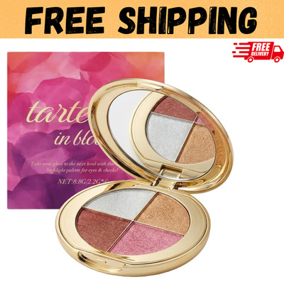 tarte Glow Wardrobe Palette Highlighter Blush Bronzer Eyeshadow Full Size New