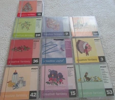 Lot of 10 PFAFF Creative Fantasy Embroidery Cards All Working Very Nice Set