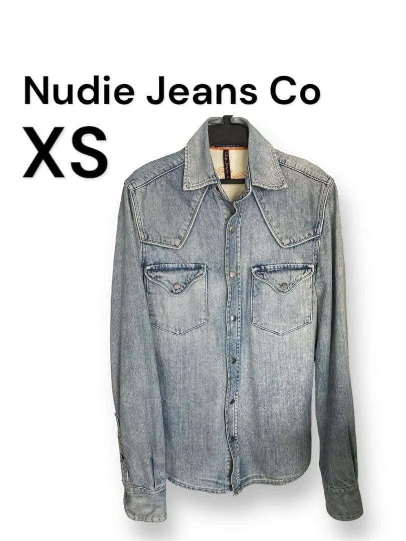 Nudie Jeans Denim Jacket Light Blue XS Used