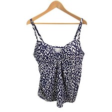 Island Escape Tankini Size 16 Underwire Swimwear Animal Print Beach Resort