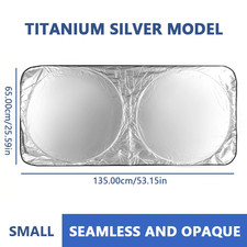 SEAMETAL Car Windshield Sun Shade Cover Foldable Front Window Sun Visor Blocks U