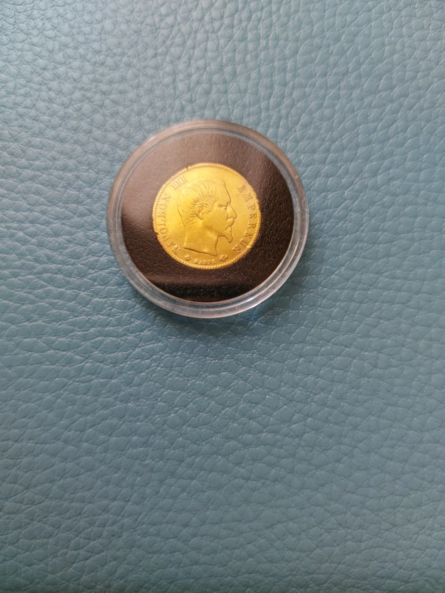 Pièce de monnaie : Second-Empire-5 francs or Napoléon III tête laurée 1868 Paris