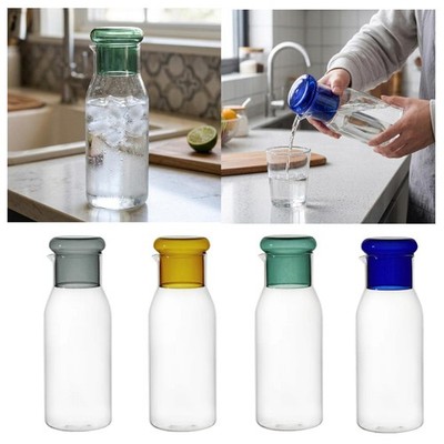 Glas Wasserkrug und Ausgießer, Limonaden Wasserkocher, klar Kühlschrank Wasserkanne Eistee