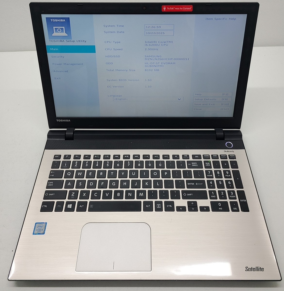Toshiba Satellite L55-C5183 Laptop Intel i5-6200U 8GB Ram 256GB M