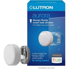 Lutron Z3-1BRL-WH-L0 White Plastic Indoor Aurora Rotary Dimmer Switch