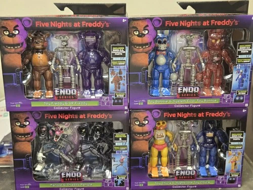 Lot Of 4 Five Nights at Freddy’s FNAF Endo Series Freddy, Chica, Mangle, Bonnie