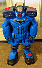 Imaginext Batbot Xtreme Batman Robot Azul Luces Sonidos Alas Funcionando Video 27 pulgadas