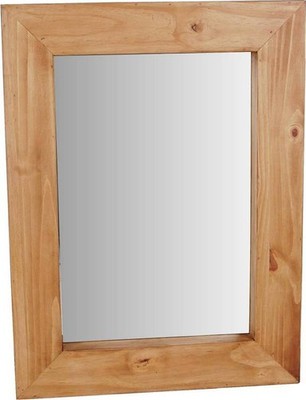 Spiegel Mexico Möbel 60x80x5 cm Landhausstil Glas Massivholz Pinie Honig