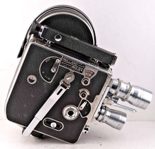 Paillard Bolex H8 Standard 8mm Movie Camera - Three D MOUNT Lenses