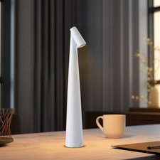 Portable LED Table Lamp With Touch Sensor, 3-Levels Brightness Metal Desk Lig...