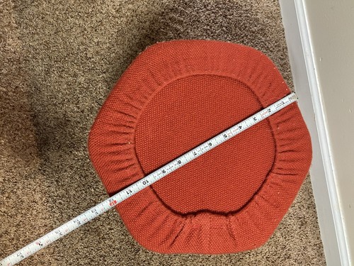 Vintage 1970s Small Foot Stool Upholstered Ottoman Footrest. Very Good Condition - Picture 7 of 8