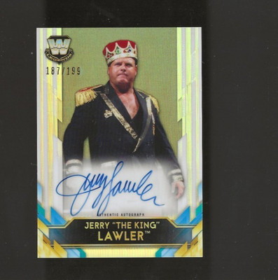 2020 Topps Chrome WWE Legends /199 On Card Auto Jerry Lawler #BL-JL