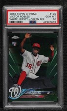 2018 Topps Chrome Image Variation Green Refractor 51/99 Victor Robles PSA 10 3hd