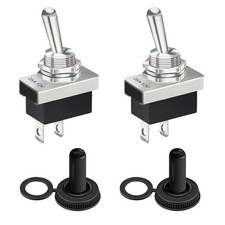2 Pieces Two Way Switch, Toggle Switch 12V 25A SPST On/Off 2 Pin... 
