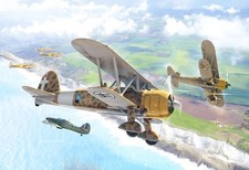 ✅ ITALERI 1437 - SCALA 1:72 FIAT C.R. 42 FALCO - BATTLE OF BRITAIN