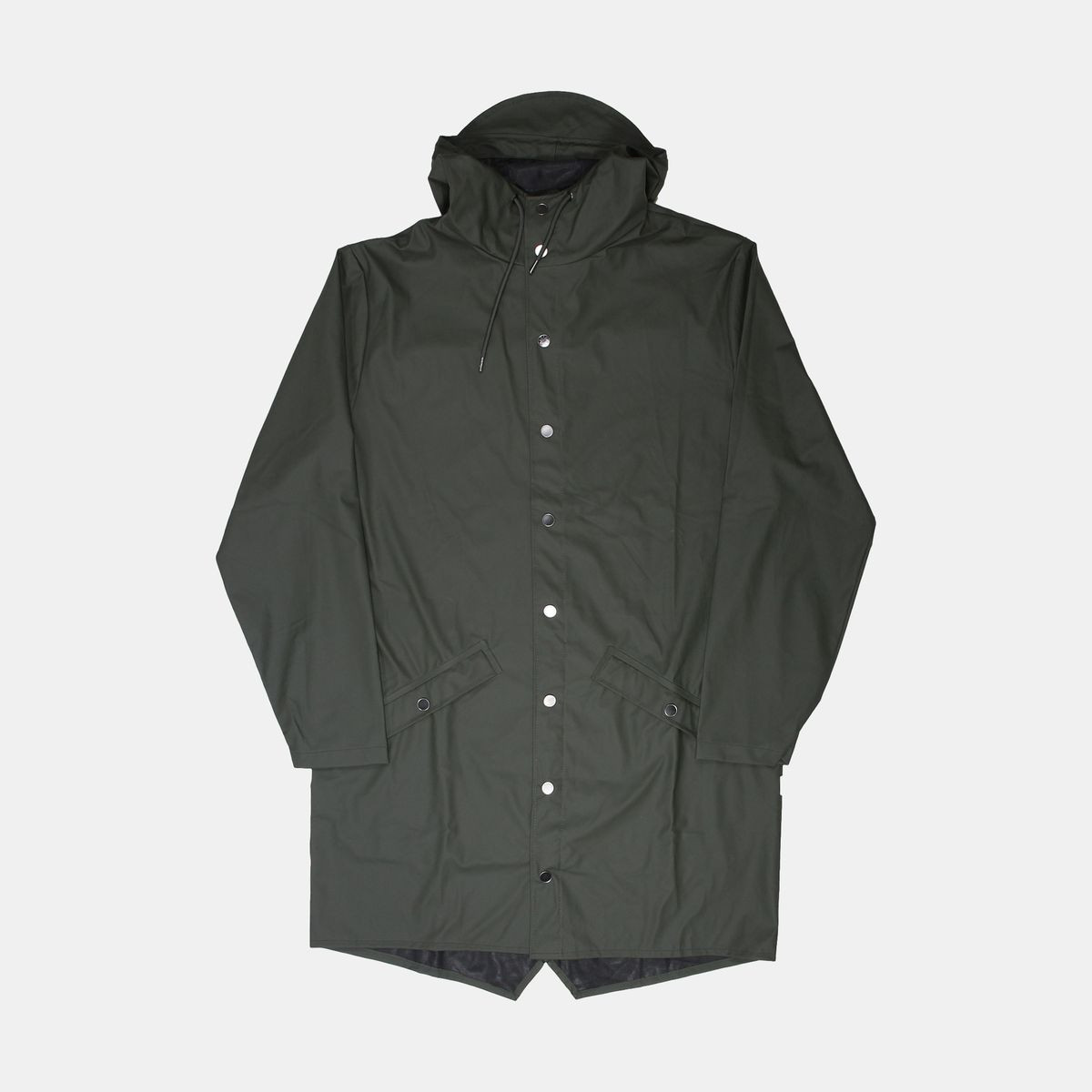 Rains Long Jacket / Size M / Mens / Green / Polyester