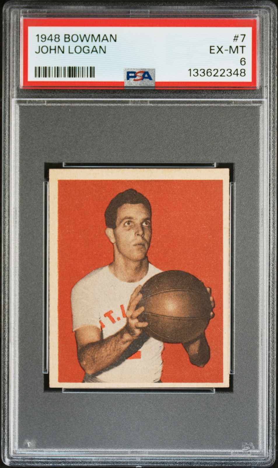 1948 BOWMAN #7 JOHN LOGAN PSA 6