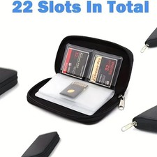 Memory Card Storage Case Wallet 22 Slots for CF SD Micro SD Game Cards