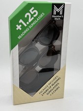 Women  s 2 Pairs 1.25 Magnified Tinted Sun Readers Reading Sunglasses NIB